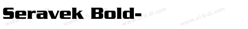 Seravek Bold字体转换